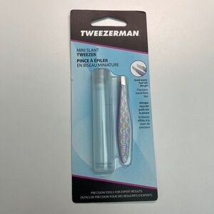 NEW Tweezerman Stainless Steel Mini Slant Tweezer